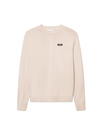 Gary Patch Crewneck Knit - ivory
