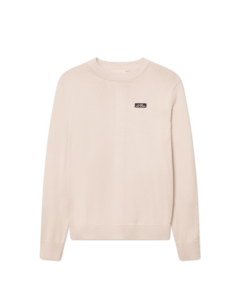 Gary Patch Crewneck Knit - ivory
