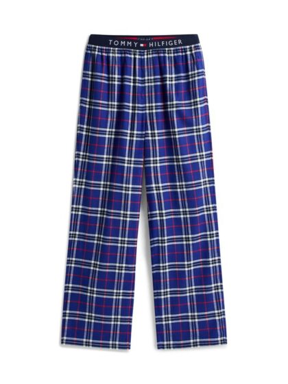 FLANNEL PJ PANT WAISTBAND - blue