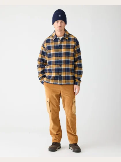 Organic Cotton Flannel Overshirt GO - navy
