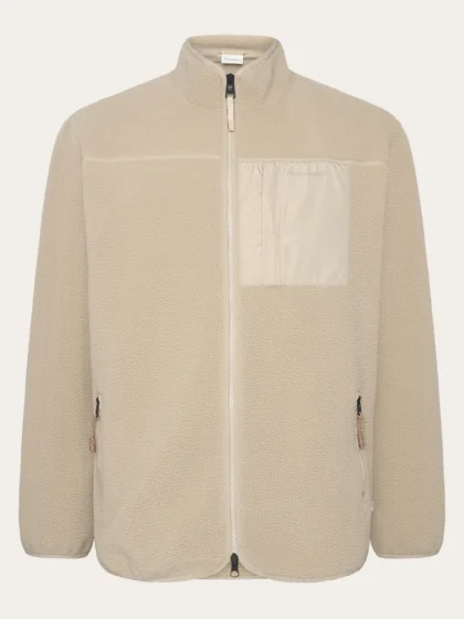 Losse Fit Zip Fleece - light grey