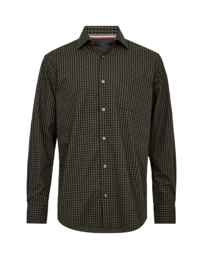 Mens l/s shirt regular fit - grøn