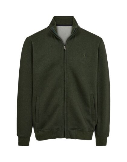 Mens sweat cardigan - green