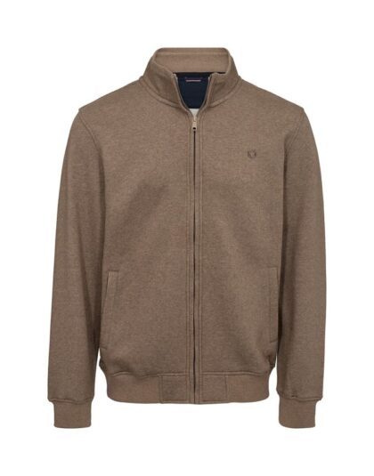 Mens sweat cardigan - sand